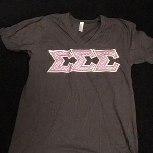 Tri Sigma letter shirt